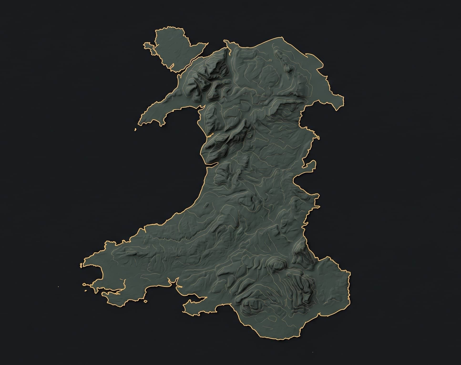 Map of Wales with every covered club