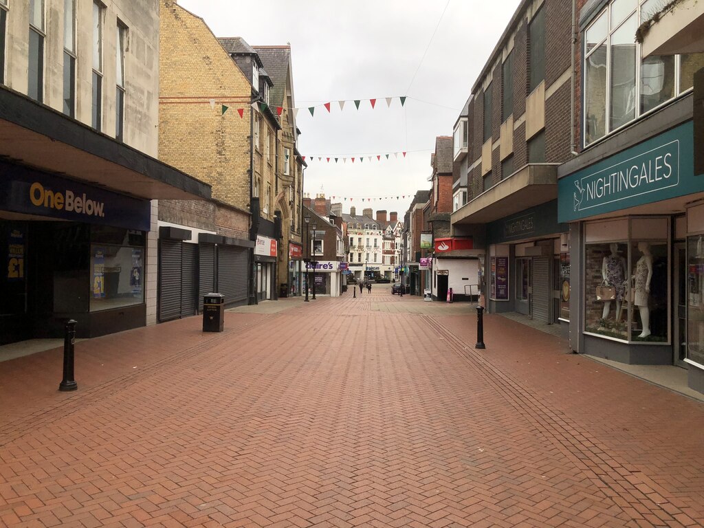 Wrexham town centre